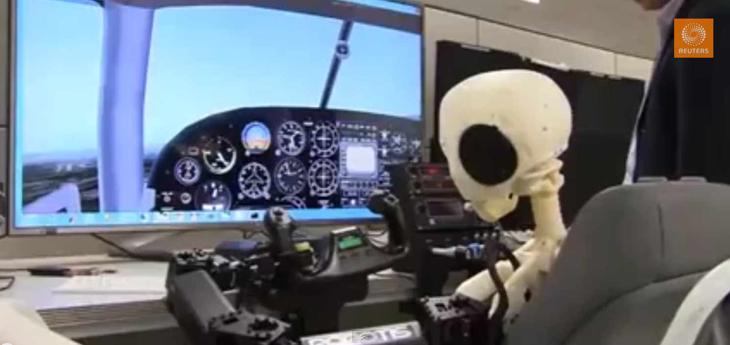Pibot, a robotic pilot designed to replace humans in the cockpits of