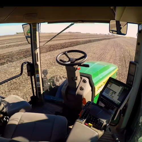 Autonomous John Deere Tractor Farms All Alone