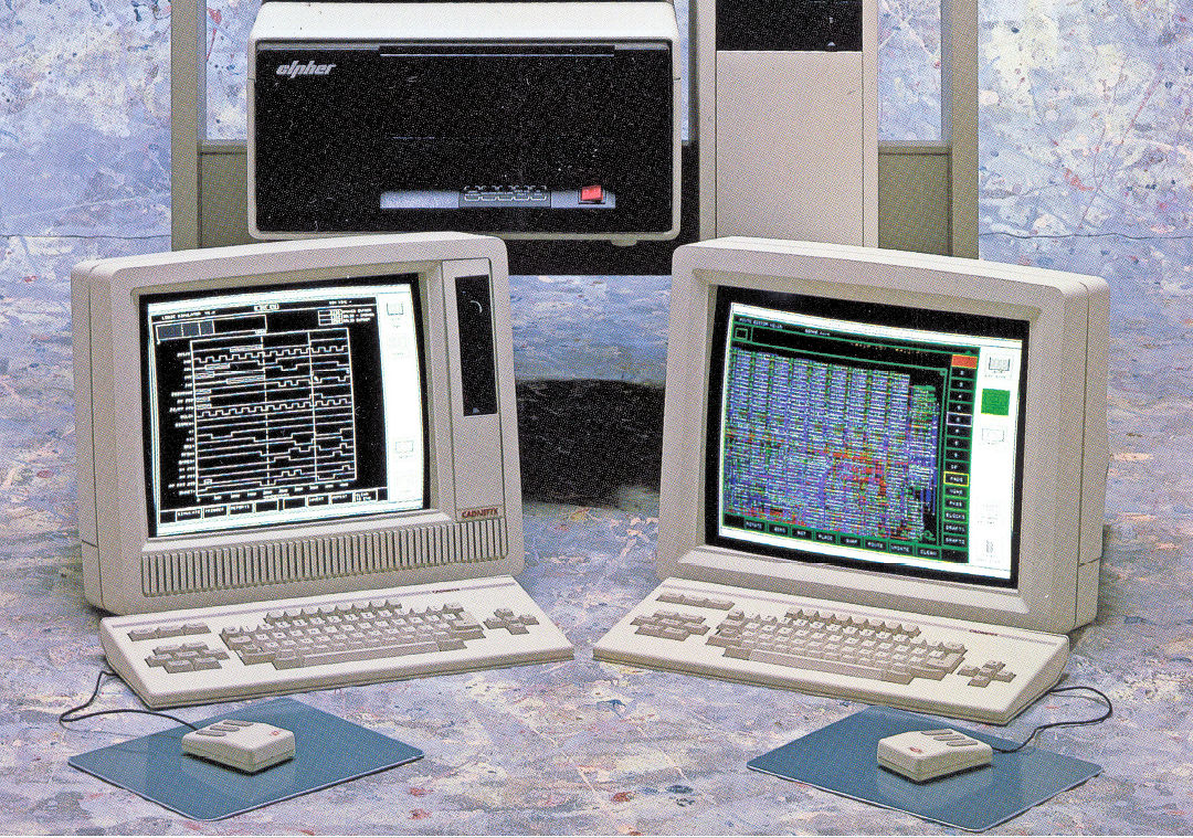 Cadnetix CAE and CAD workstations circa 1985. Image credit: Steve Leibson