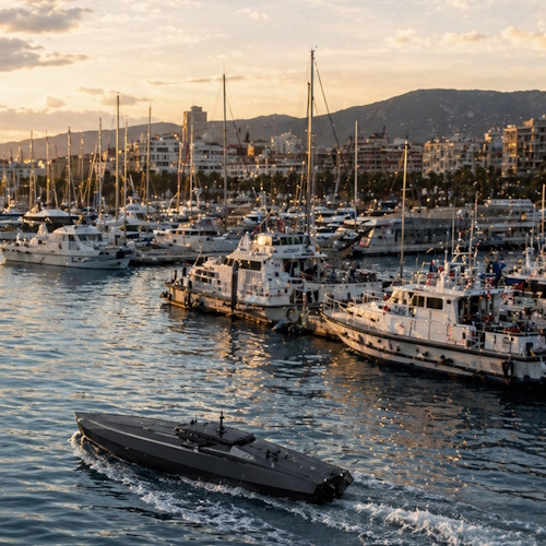 Physical AI Robotic Ships on Patrol!